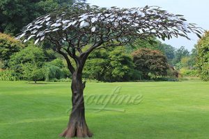 Garden art tree stainless steel sculpture 