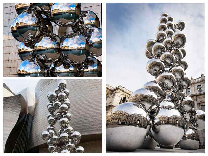 Abstract Stainless Steel Ball Sculpture