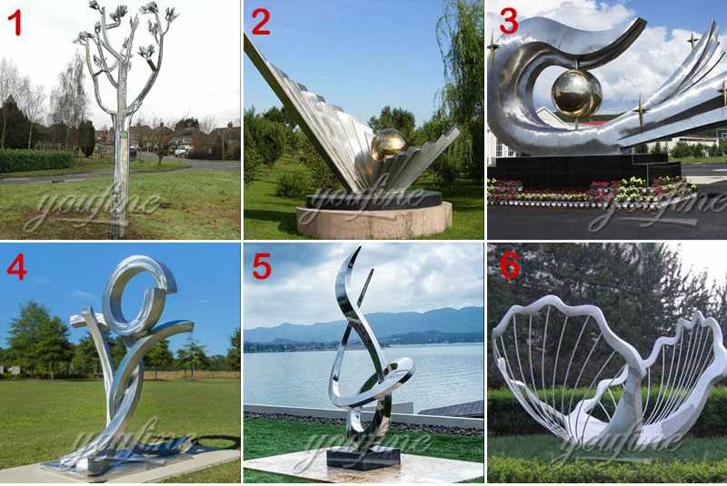 High Polished Stainless Steel Kinetic Sculpture