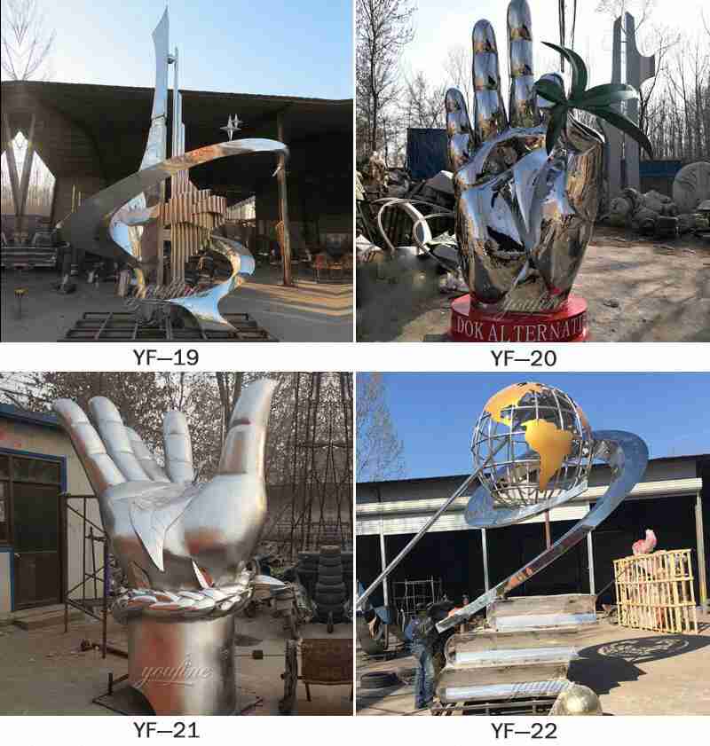 Mirror Polished Outdoor Stainless Steel Sculpture