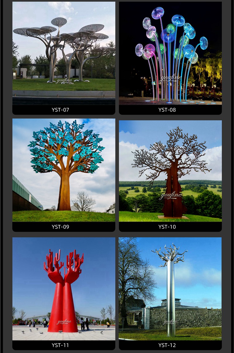 stainless steel tree sculpture (2)