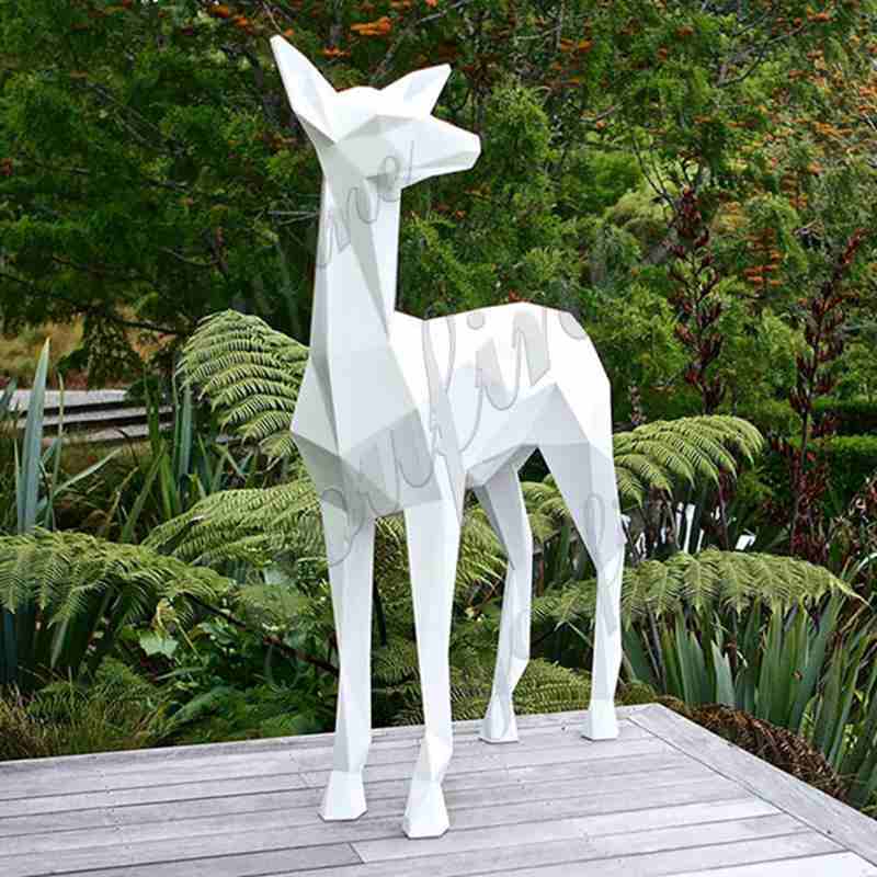 Stainless Steel Deer Garden SculptureStainless Steel Deer Garden Sculpture