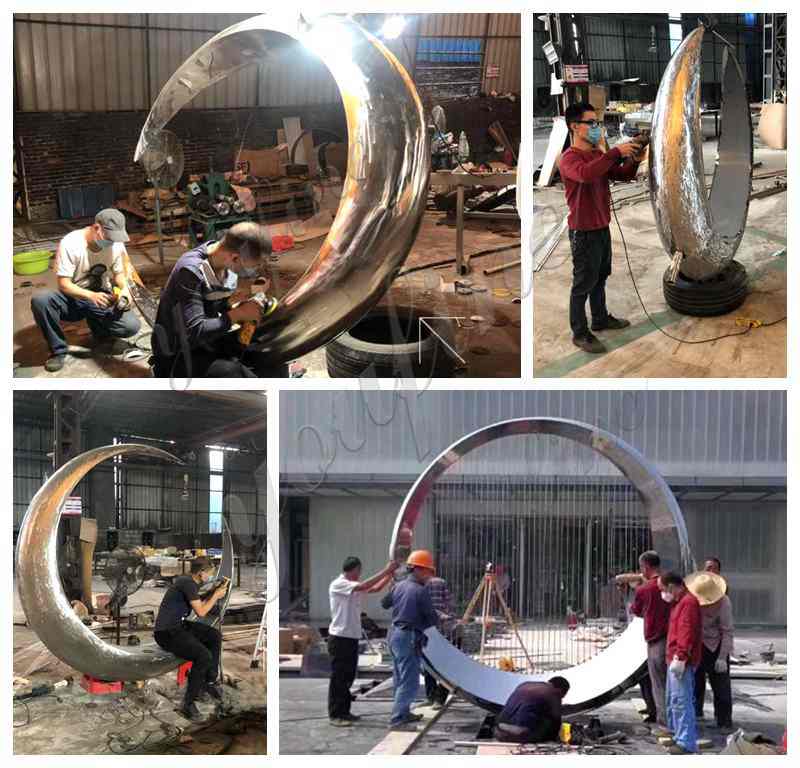 Stainless Steel Ring Sculpture