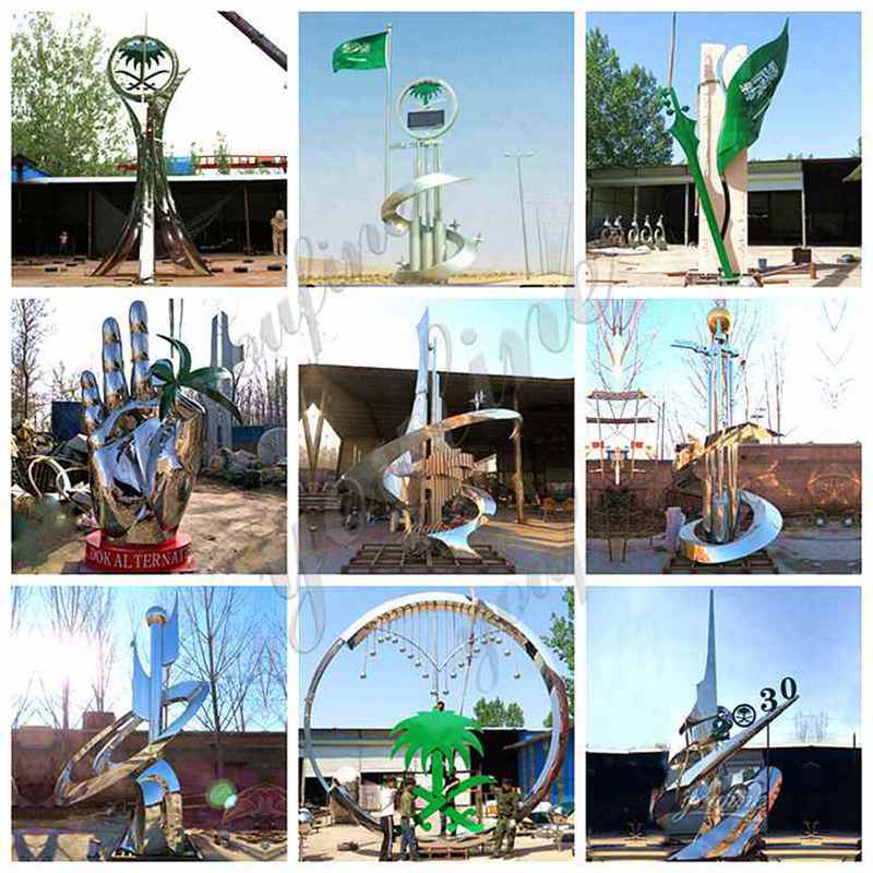 Famous Outdoor Stainless Steel Abstract Sculpture Design