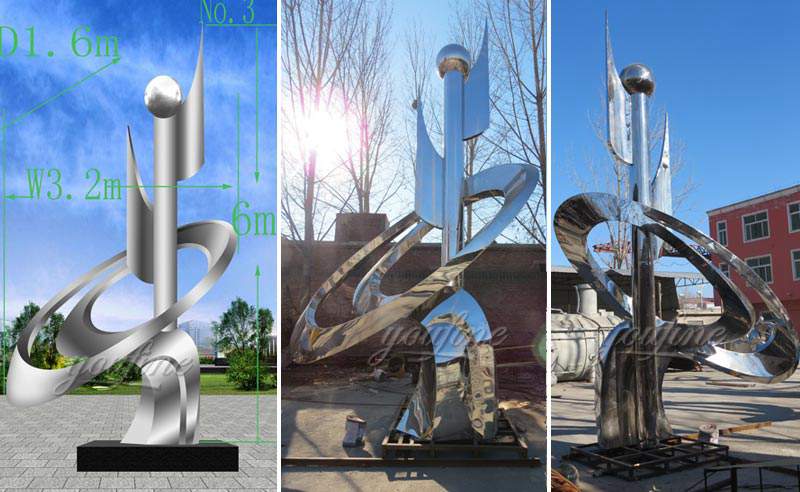 Large Stainless Steel Outdoor Sculpture