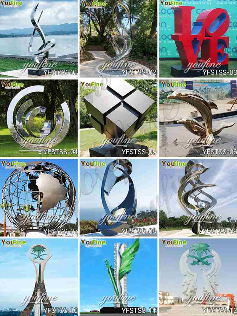 Modern Stainless Steel Kinetic Sculpture