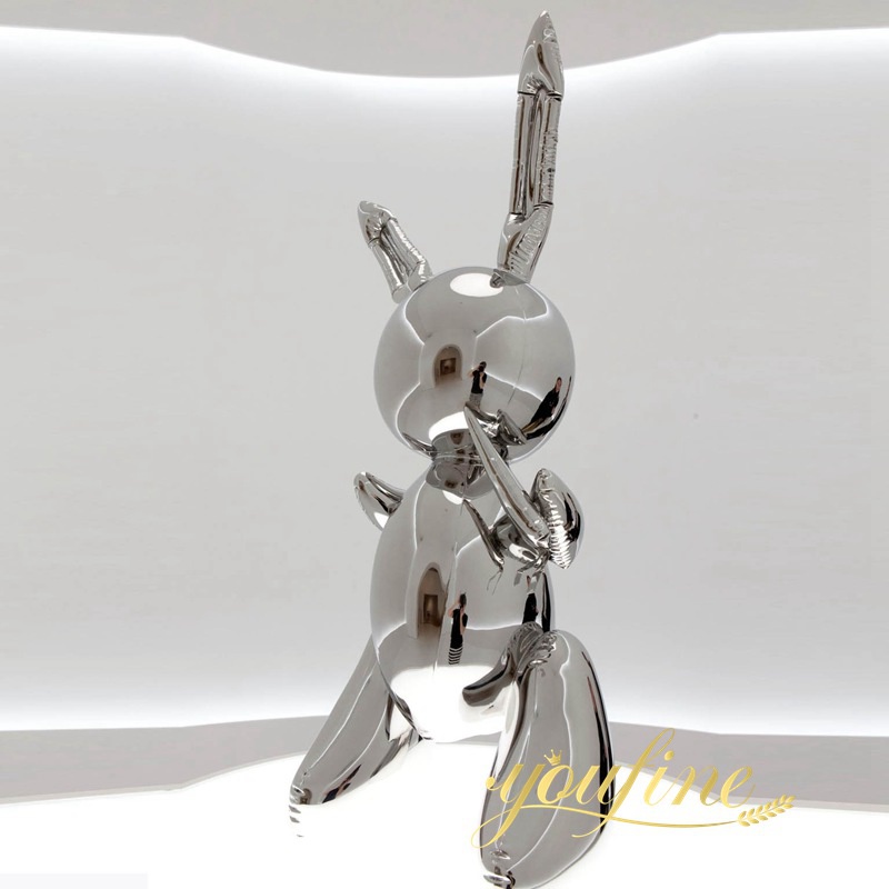 Square Decor Mirror Stainless Steel Rabbit Sculpture for Sale CSS-191