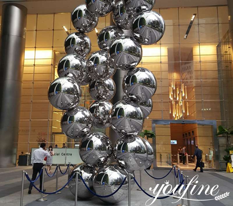 Modern Large Ball Tree Metal Sculpture Decor for Sale