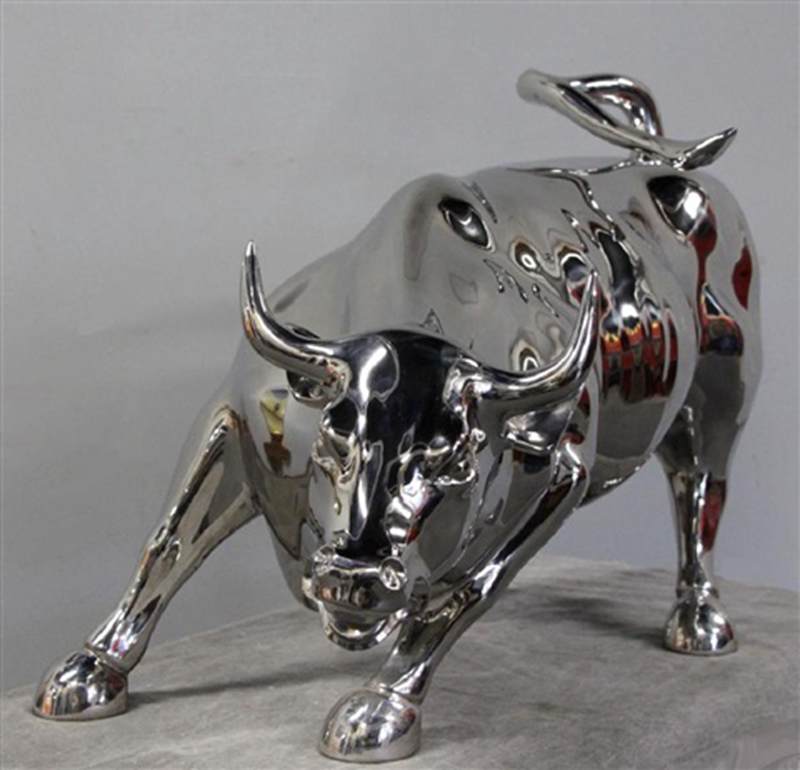 Large Metal Bull Sculpture Wall Street Bull for Sale