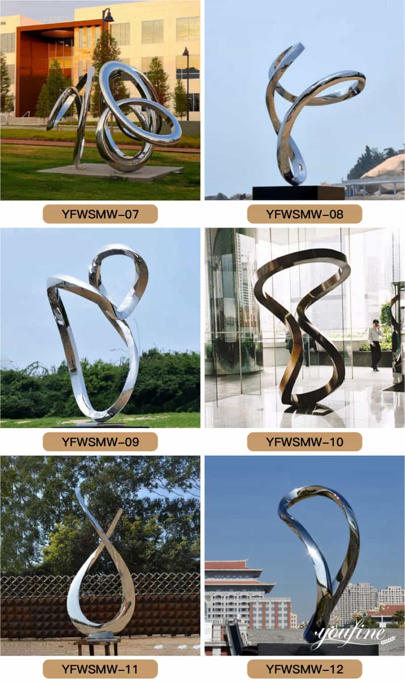 Stainless steel Mobius Loop sculpture