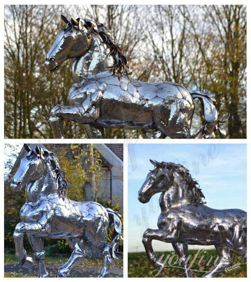 large metal horse statue