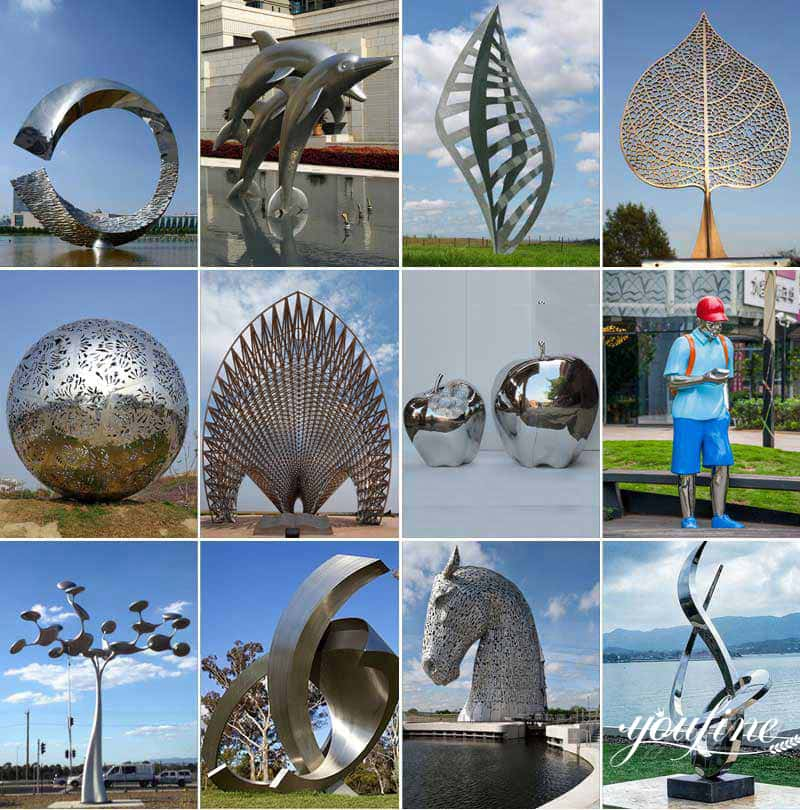 polished stainless steel sculpture