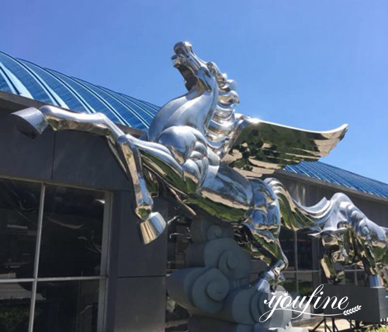 Stainless Steel Horse Sculpture (1)