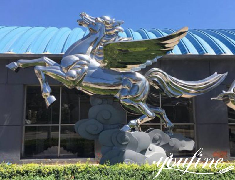 Stainless Steel Horse Sculpture (2)