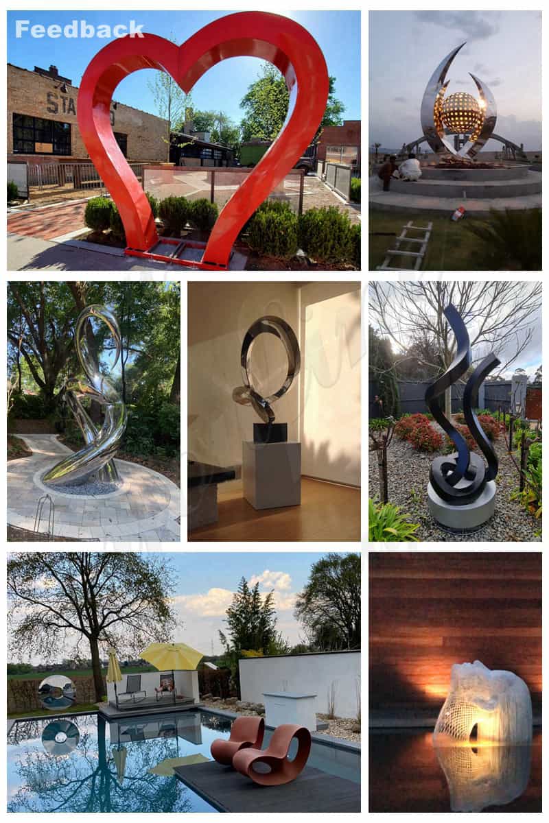 Large stainless steel sculpture (1)