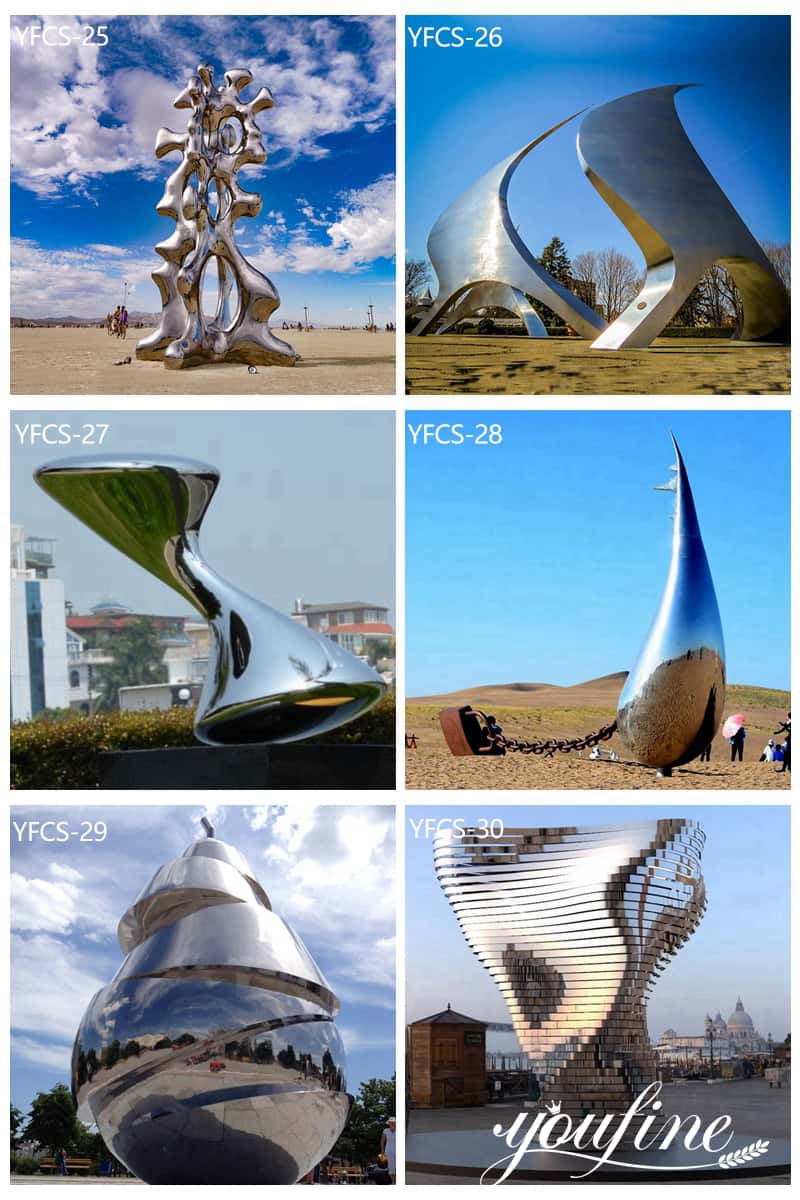 Large stainless steel sculpture (2)
