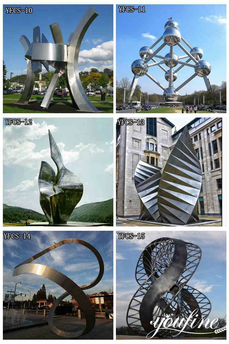 Large stainless steel sculpture (3)