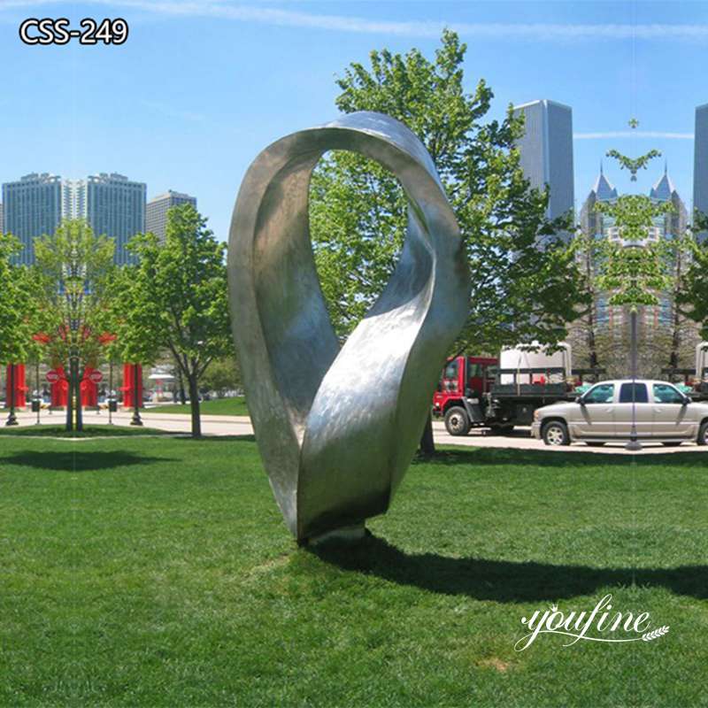 Outdoor Mirror Stainless Steel Sculpture Modern Design for Sale CSS-249 (2)