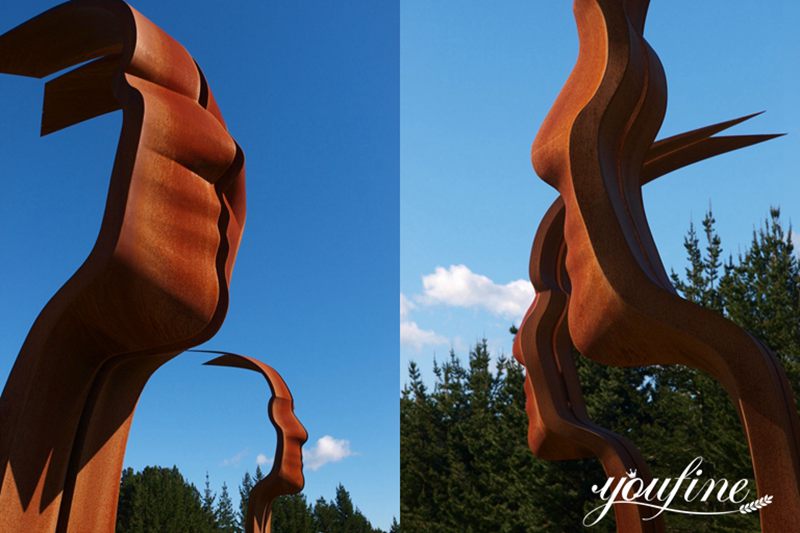 rusty metal sculpture