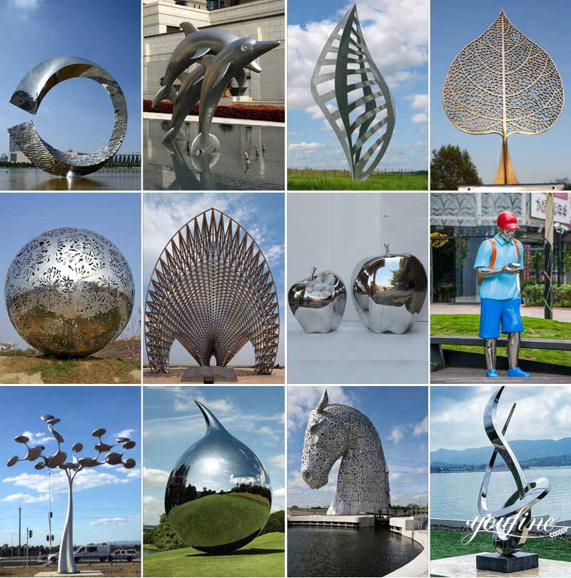 polished stainless steel sculpture - YouFine Sculpture (2)