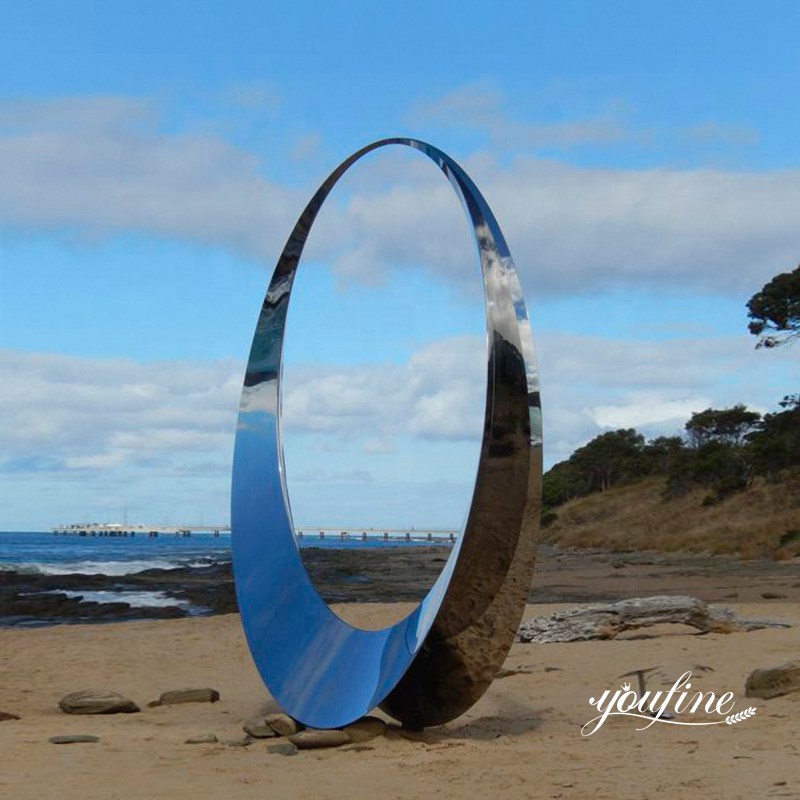 metal ring sculpture- YouFine Sculpture