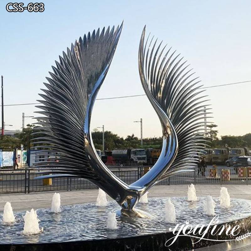 metal wing sculpture - YouFine Sculpture