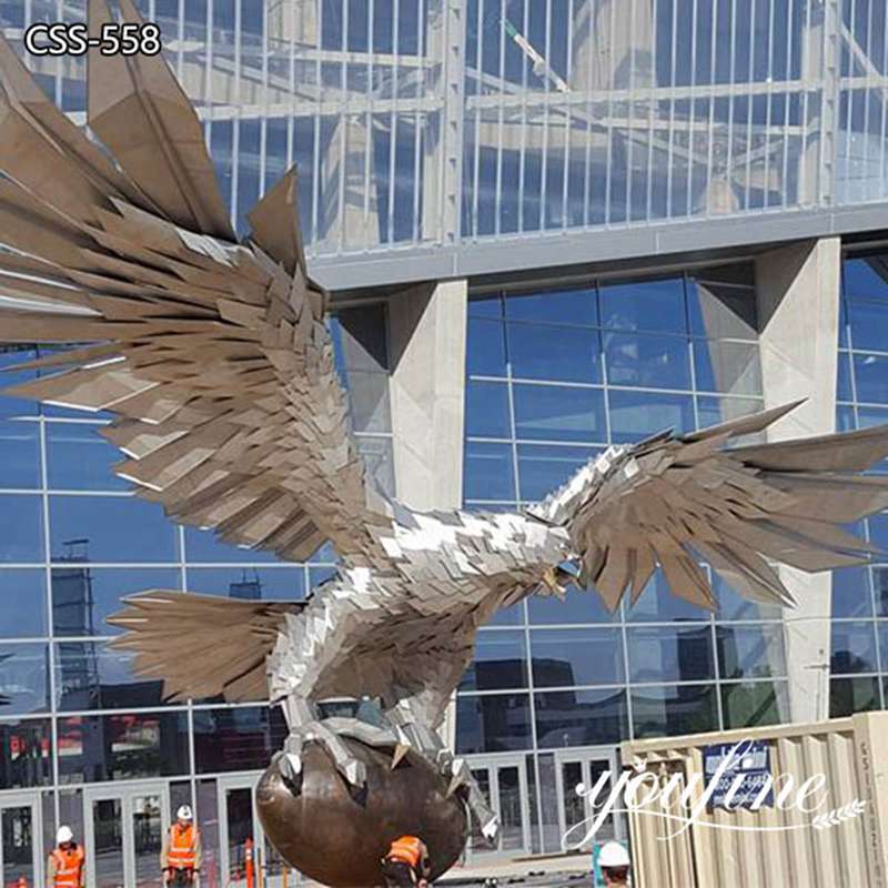 Gargantuan Stainless Steel Eagle Sculpture Public Art Supplier CSS-558 (1)