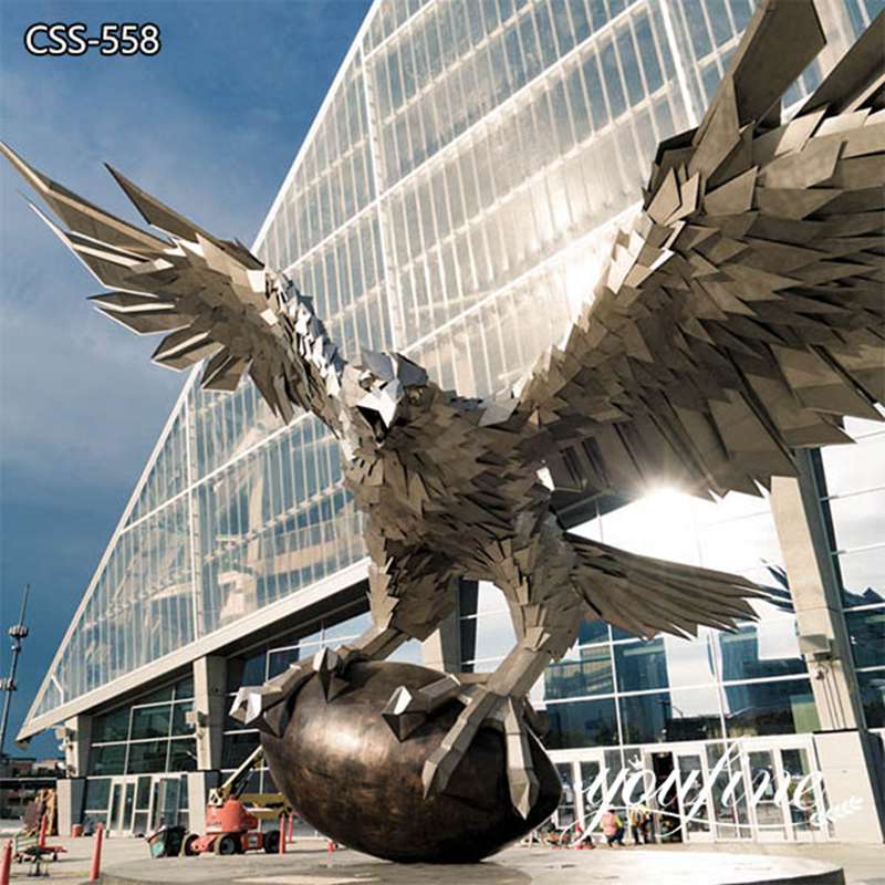 Gargantuan Stainless Steel Eagle Sculpture Public Art Supplier CSS-558 (3)
