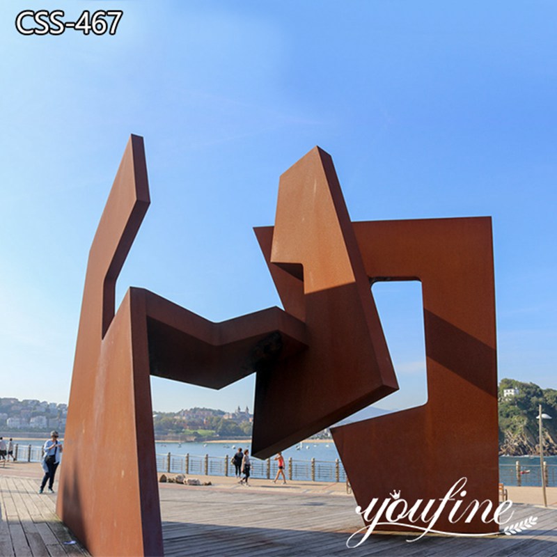 Rusty Metal Sculptures Abstract Outdoor Art for Sale CSS-467 (1)