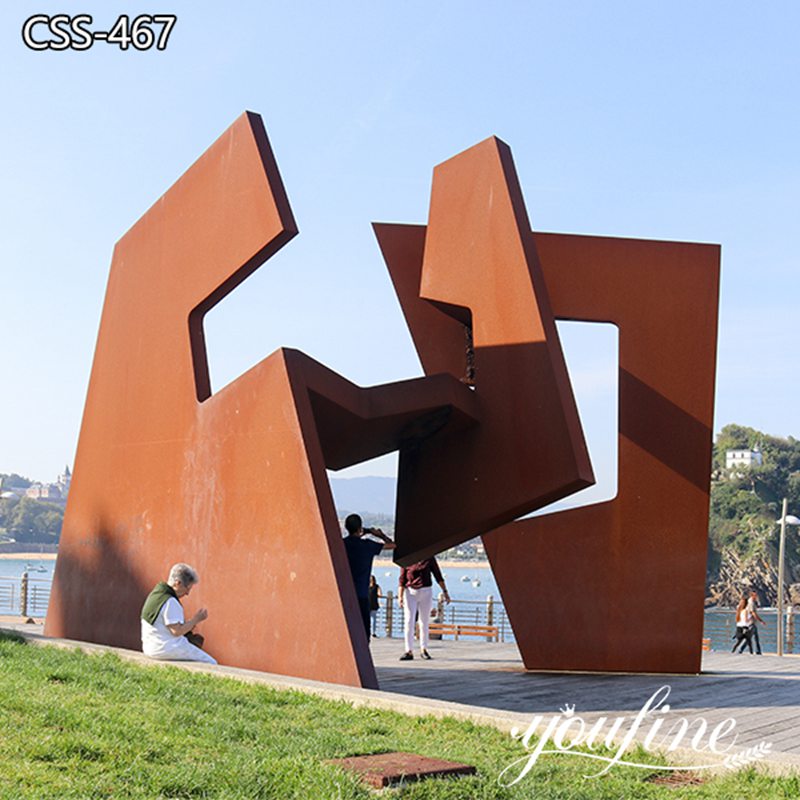Rusty Metal Sculptures Abstract Outdoor Art for Sale CSS-467 (1)