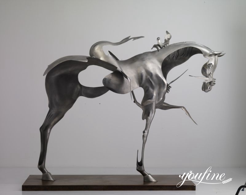 Stainless Steel Horse Sculpture - YouFine Sculpture (2)