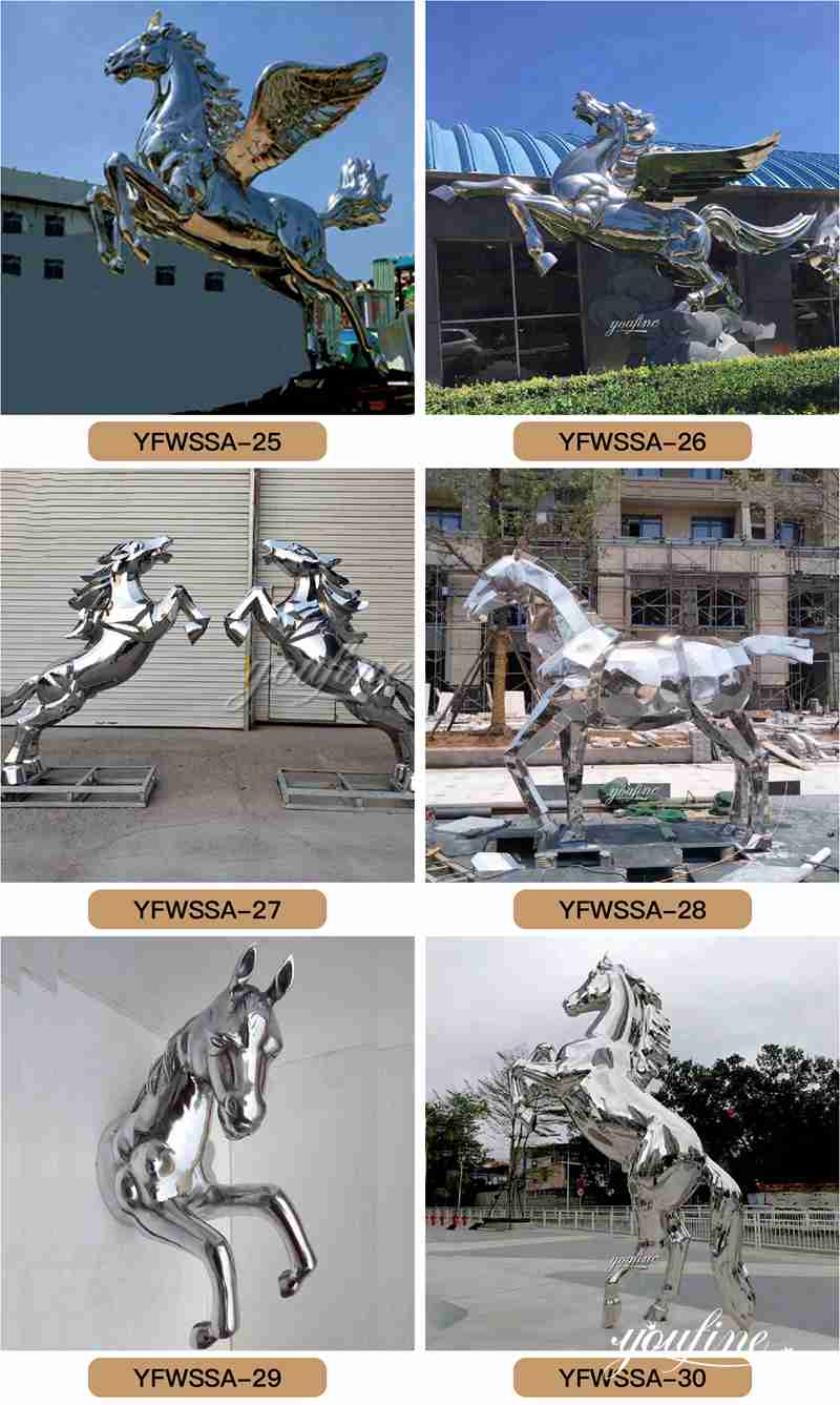 Stainless Steel Horse Sculpture - YouFine Sculpture