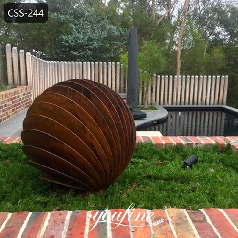 Rusty Corten Steel Garden Sculptures Outdoor Decor Manufacturer CSS-244