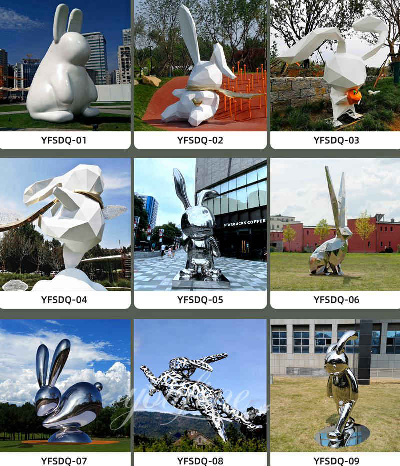 rabbit sculpture for garden - YouFine Sculpture