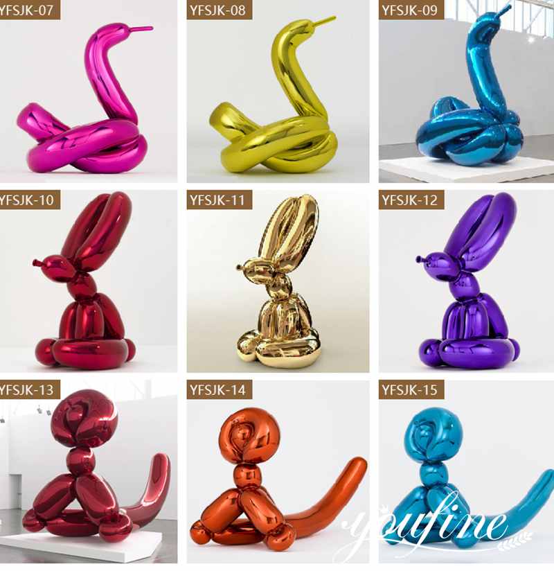 High Quality Jeff Koons Artwork Balloon Animal Dog Sculpture for Sale CSS-693