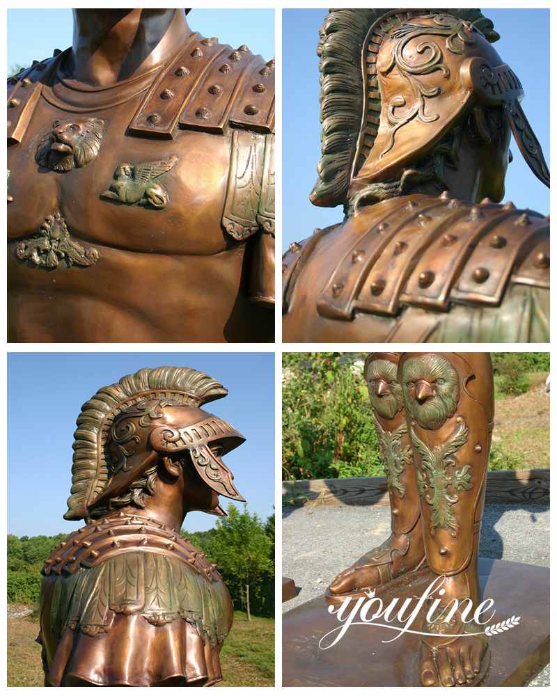  Military Greek Spartan Soldier Statue Outdoor Decor Factory Supplier BOK1-107
