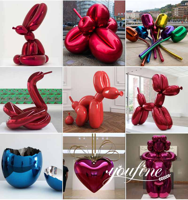 High Quality Jeff Koons Artwork Balloon Animal Dog Sculpture for Sale CSS-693