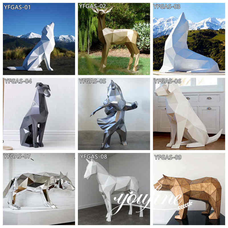 metal giraffe sculpture-YouFine Sculpture