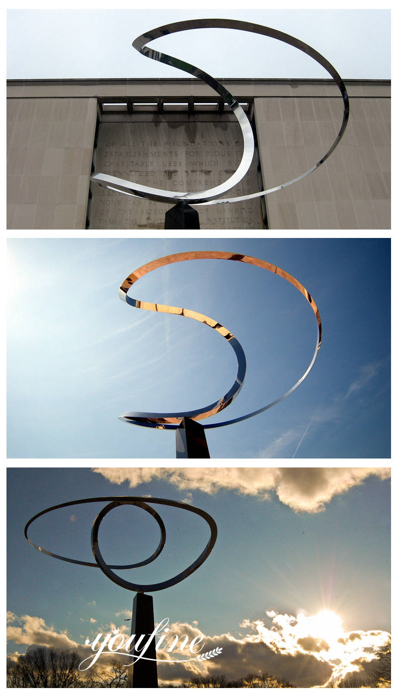 stainless steel abstract sculpture-YouFine Sculpture (2)