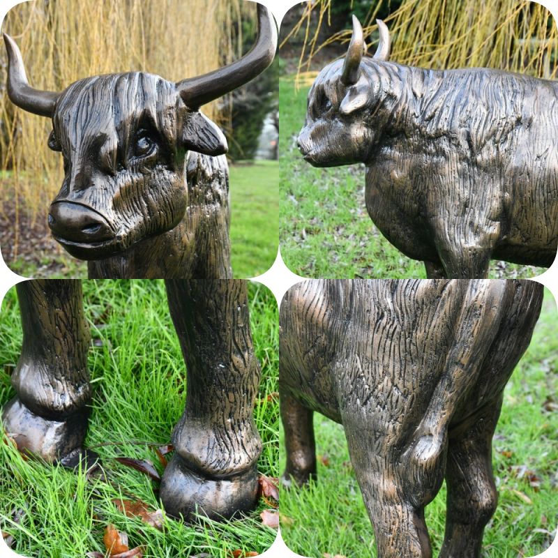 bronze cow sculpture (2)