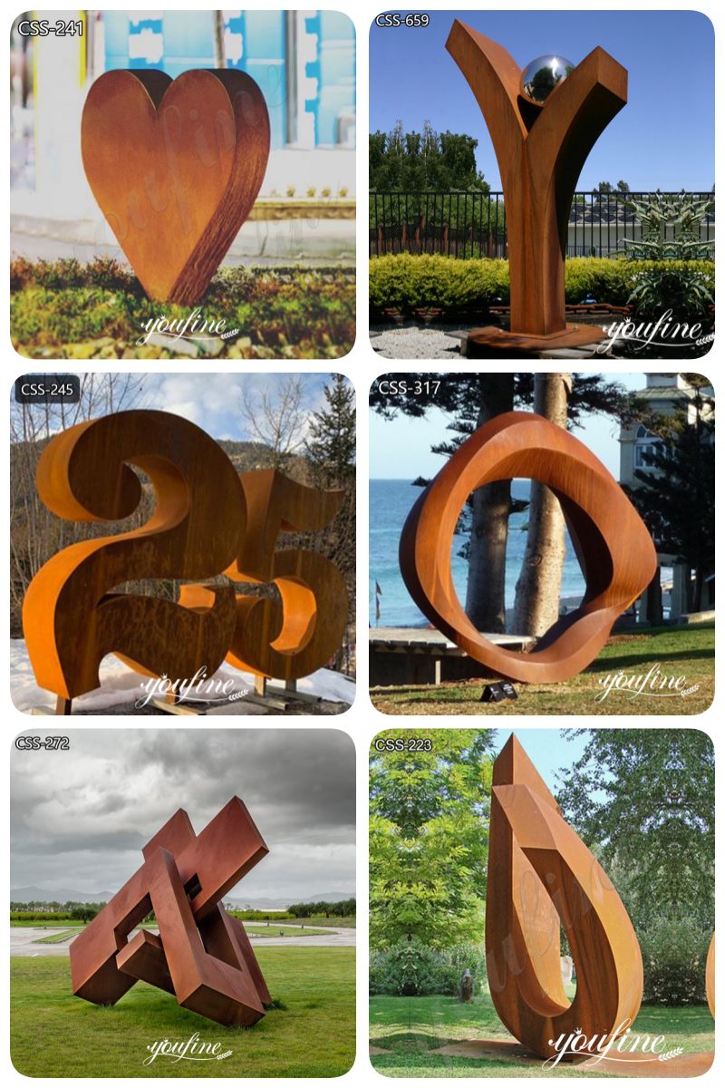 corten steel garden sculpture (7)