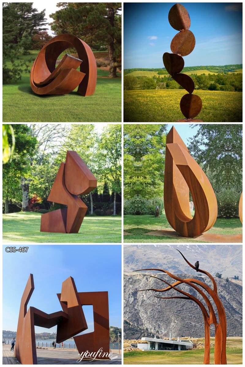 corten steel sculpture