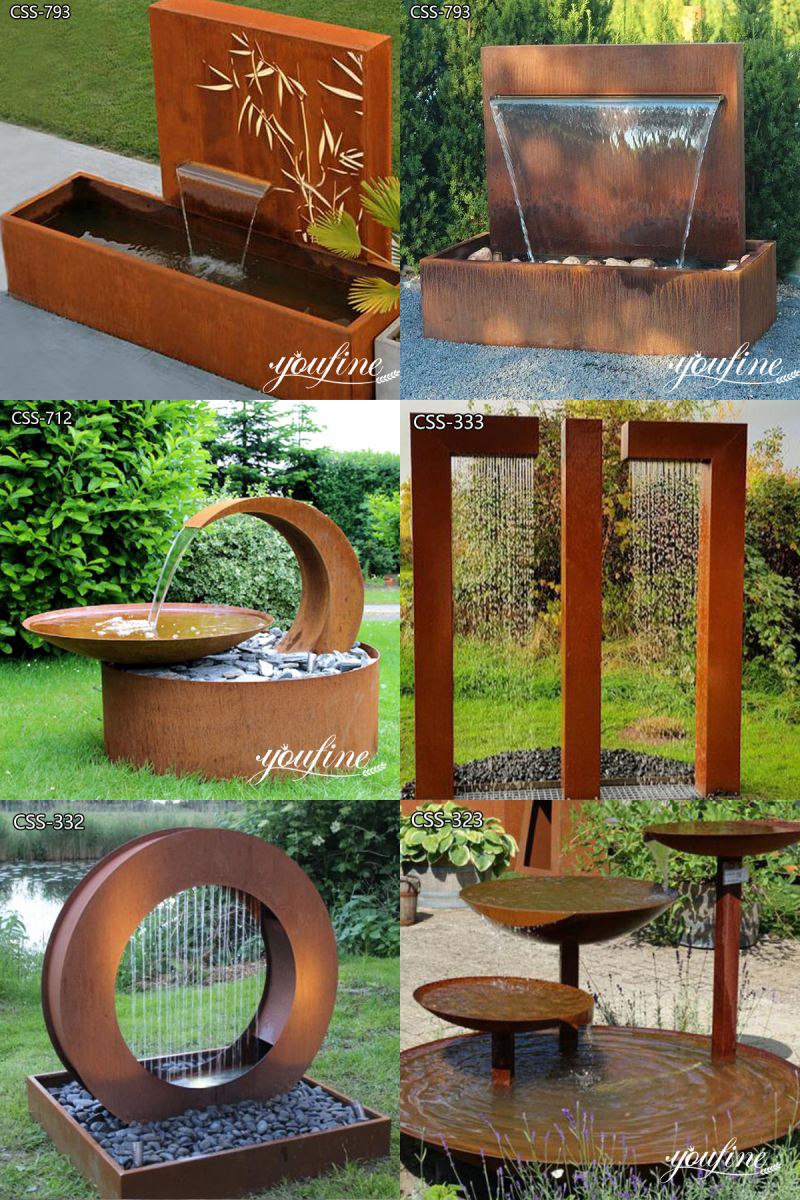 corten steel water fountain (5)