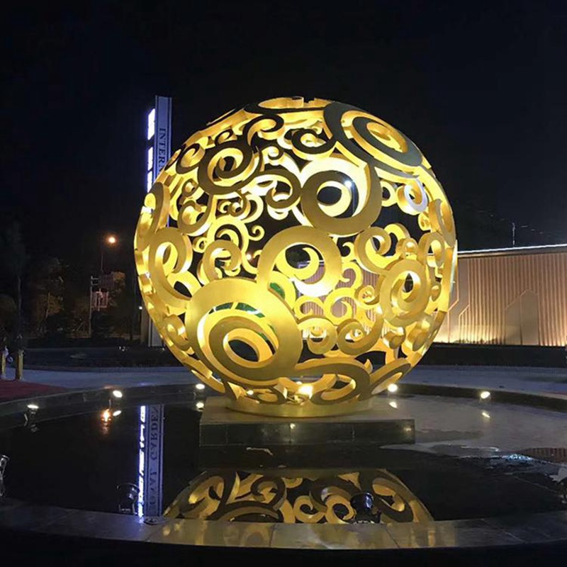 stainless steel ball sculpture (1)