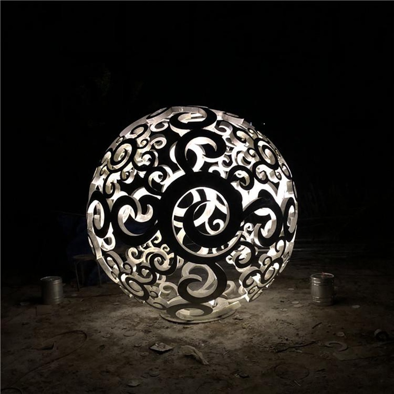 stainless steel ball sculpture (2)