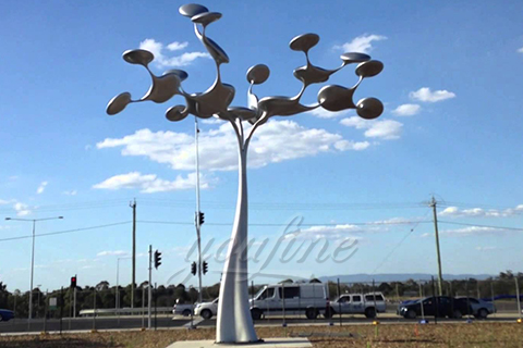 Garden art tree stainless steel sculpture