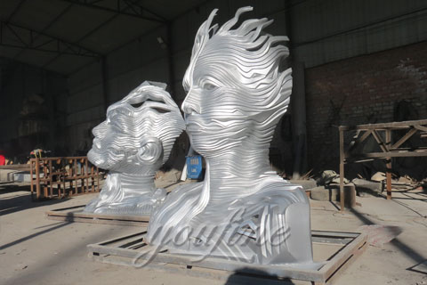 2017 Popular Modern Metal Sculpture in Stainless Steel for Sale