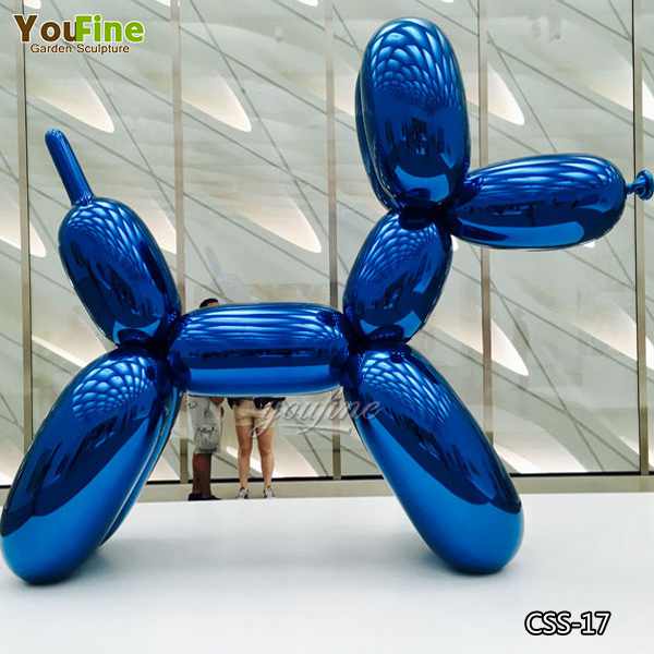 Outdoor Modern Jeff Koons Balloon Dog Stainless Steel Sculpture Replica Manufacturer CSS-17