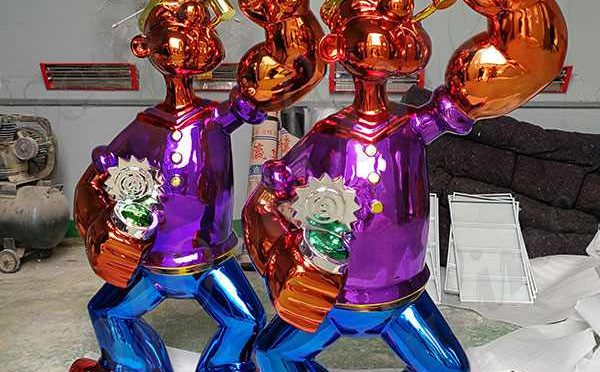 Outdoor Decorative Life Size Jeff Koons Stainless Steel Sculpture Replica for Sale CSS-141