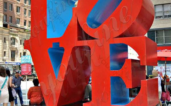 Modern Abstract Stainless Steel LOVE Letter Sculptures Design Supplier CSS-42